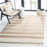 Brown/White 48 x 1 in Indoor Area Rug - Union Rustic Havana Geometric Handwoven Jute/Cotton/Wool Brown/Ivory Area Rug Cotton/Wool/Jute & Sisal | Wayfair