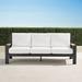 Calhoun Sofa with Cushions in Aluminum - Resort Stripe Sand, Standard - Frontgate