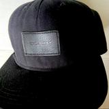 Coach Accessories | Black Leather Label And Strap Coach Cap | Color: Black | Size: Os