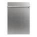 ZLINE 18 in. Compact Top Control Built-In Dishwasher w/ Stainless Steel Tub & Modern Style Handle in Gray | 32.5 H x 17.63 W x 23.1 D in | Wayfair