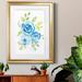 Red Barrel Studio® Blue Morning Bouquet II by J Paul - Picture Frame Painting Print Paper, in Blue/Green/Indigo | Wayfair