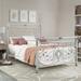 Fleur De Lis Living Jessup Standard Bed Metal in White | 56.5 H x 63.5 W x 89 D in | Wayfair 4A8FF747F2094A37BF826B8E003BE913
