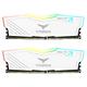 TEAMGROUP Team T-Force Delta RGB DDR4 Gaming Memory, 2 x 8 GB, 3600 MHz, 288 Pin DIMM, White