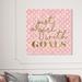 Oliver Gal Fashion & Glam Girl w/ Goals Fashion - Graphic Art on Canvas Metal in Pink | 40 H x 40 W x 1.5 D in | Wayfair 37177_40x40_CANV_XHD