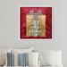 Oliver Gal Holiday & Seasonal Christmas - Textual Art Canvas in Gray/Red | 12 H x 12 W x 1.5 D in | Wayfair 36162_12x12_CANV_WFL