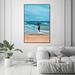 Oliver Gal Nautical & Coastal Looking to the Future, Coastal Blue - Graphic Art Canvas in White/Brown | 54 H x 36 W x 1.5 D in | Wayfair