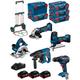 Bosch - Kit 18V BK501 (gst 18V-LIS+GKS 18V-LI+GBH 18V-21+GWS 18-125V-LI+GSR 18V-55+