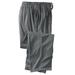 Men's Big & Tall Solid Microfleece Pajama Pants by KingSize in Steel (Size XL)