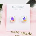 Kate Spade Jewelry | Kate Spade Aurora Ab Square Stud Earrings Silver | Color: Silver | Size: Os