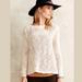Anthropologie Sweaters | Anthropologie Amanecer Mohair Sweater Medium | Color: Cream/White | Size: M