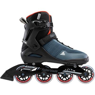 ROLLERBLADE Herren Inlineskates Herren Inline-Skates Sirio 80, Größe 46 in Dunkelblau/Schwarz/Orangerot