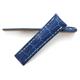 Richie strap]22mm/24mm Leather Strap Watch Band for Breitling Navitimer Transocean BA57 A193701 760P2 (22mm, Blue)