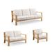 Calhoun Seating Replacement Cushions - Double Chaise, Stripe, Cara Stripe Cobalt Double Chaise, Standard - Frontgate