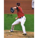 Shane Bieber Cleveland Indians Autographed 16" x 20" Pitching Photograph with "2020 AL Cy Young" Inscription