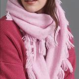 Anthropologie Accessories | Anthropologie Tasseled Triangle Scarf | Color: Pink | Size: Os