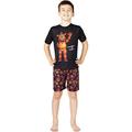 INTIMO Five Nights at Freddys Mic Night Video Game Pajama 2pc Short Set, Black, 14