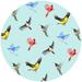 Andreas Silicone Trivets Multi Birds Jar Opener Silicone in Green/Blue | 6.5 W x 6.5 D in | Wayfair JO-366B