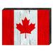 Designocracy Flag of Canada Rustic Wooden Wall Décor in Brown/Red/White | 6 H x 8 W x 1.5 D in | Wayfair 85099-CA-08