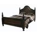 Astoria Grand Tylersburg Solid Wood and Standard Bed Wood and /Upholstered/Genuine Leather in Brown | 72 H x 60 W x 80 D in | Wayfair