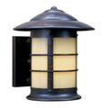 Arroyo Craftsman Newport 1-Light Outdoor Wall Lantern Glass/Metal in White/Yellow/Brown | 10.62 H x 9.25 W x 10.25 D in | Wayfair NS-9GW-RC