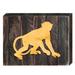 Designocracy Vintage Monkey Wooden Wall Décor in Brown/Yellow | 6 H x 8 W x 1.5 D in | Wayfair 98233-08