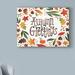 August Grove® 'Harvest Time Autumn Greetings' Graphic Art Print on Wrapped Canvas Canvas | 14 H x 19 W x 2 D in | Wayfair