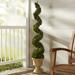 Lark Manor™ Artificial Cedar Topiary in Urn Plastic | 48 H x 11 W x 11 D in | Wayfair ASTG1031 26583413