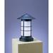 Arroyo Craftsman Newport Outdoor 1-Light Pier Mount Light in Black/Brown | 13.25 H x 9.25 W x 9.25 D in | Wayfair NC-9LCS-AC