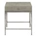 Bernhardt Linea End Table w/ Storage Wood/Aluminum in Gray | 24 H x 22 W x 26 D in | Wayfair 384124G