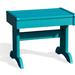 Bayou Breeze Aatikah Outdoor Side Table Wood/Plastic in Blue | 16 H x 20 W x 14 D in | Wayfair 526B4FAEE7544C89AB5A6B56520E23E3