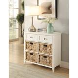 Highland Dunes Bouley 6 Drawer Accent Chest Wood in White | 28 H x 30 W x 13 D in | Wayfair 18D86ECAC9974F72B234309C1C7AA37A