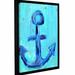 Breakwater Bay 'Nautical Anchor' Framed Painting Print on Wrapped Canvas in Blue | 10 H x 8 W x 2 D in | Wayfair BRWT6845 33617045