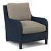 Armchair - Braxton Culler Gibraltar 29" Wide Armchair Polyester/Cotton/Other Performance Fabrics in Gray/Blue/White | 36 H x 29 W x 36 D in | Wayfair