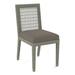 Braxton Culler Pine Isle Side Chair Upholstered/Wicker/Rattan/Fabric in Gray/White | 36 H x 18 W x 24 D in | Wayfair 1023-028/0851-93/GREYSTONE