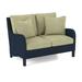 Braxton Culler Gibraltar 52" Round Arm Loveseat w/ Reversible Cushions Cotton/Polyester/Other Performance Fabrics | 36 H x 52 W x 36 D in | Wayfair