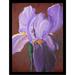 Buy Art For Less 'Glorious Iris Poster' by Elizabeth Stack Framed Painting Print Paper in Brown/Green/Indigo | 16 H x 12 W x 1 D in | Wayfair