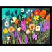 Buy Art For Less 'Melody of Colors II Poster' Picture Frame Print on Paper in Blue/Green | 12 H x 16 W x 1 D in | Wayfair IF ES034 16x12 1.25 Black