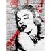 Buy Art For Less 'Marilyn Monroe' by Banksy Graphic Art Print on Wrapped Canvas in Black/Gray/Red | 24 H x 16 W x 1.5 D in | Wayfair