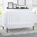 Delta Children Delta Hendrix 4-in-1 Convertible Crib Wood/Metal in White | 35.25 H x 30.5 W in | Wayfair W114130-186