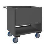 Durham Manufacturing 4 Sided Solid Box Truck Cart Metal in Gray | 41.25 H x 42.13 W x 24.19 D in | Wayfair 4STEDG-SM-2436-6PU-95