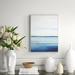Birch Lane™ Distant Whispers - Floater Frame Painting Print on Canvas in Blue/White | 16 H x 12 W x 2 D in | Wayfair