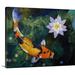 Bay Isle Home™ Winkel Showa Koi & Water Lily by Michael Creese Painting Print on Canvas in Green | 16 H x 20 W x 1.25 D in | Wayfair