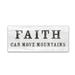 Trinx Signs of Faith VI by Sue Schlabach - Wrapped Canvas Graphic Art Print Canvas in Black/Gray/White | 8 H x 19 W x 2 D in | Wayfair