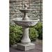 Campania International Acanthus Concrete 2 Tiered Fountain | 54 H x 32.5 W x 32.5 D in | Wayfair FT-191-BR