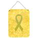Caroline's Treasures Yellow Ribbon For Sarcoma Bone or Bladder Cancer Awareness by Denny Knight Wall Art Plaque Metal | Wayfair AN1203DS66