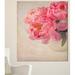 Design Art 'Bunch of Colorful Peony Flowers' Photographic Print on Wrapped Canvas in Pink | 20 H x 12 W x 1 D in | Wayfair PT14183-12-20