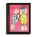 Latitude Run® 'Poodle' Framed Graphic Art on Wrapped Framed Canvas in Red/Blue/Green/Yellow Canvas in Blue/Green/Red | Wayfair