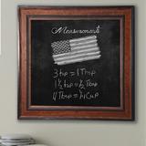 Darby Home Co Wall Mounted Chalkboard Manufactured Wood in Black/Brown | 24 H x 24 W x 1 D in | Wayfair DRBC8958 33966247