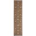 Brown 120 x 29 x 0.5 in Area Rug - Darby Home Co Eidelweiss Leaf & Vine Silk Cocoa Area Rug Silk | 120 H x 29 W x 0.5 D in | Wayfair