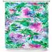 Latitude Run® Lulsgate Floral Destiny 1 Single Shower Curtain Polyester in Green/Blue | 72 H x 69 W in | Wayfair F8ADCFDEED9C4AB28B60CA2981AE1B16